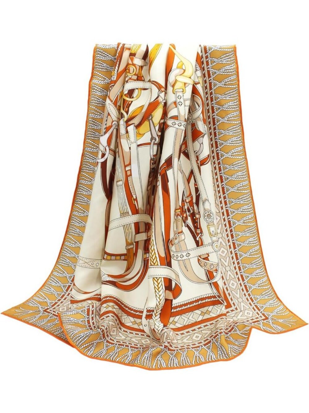 Luxurious 100% Mulberry Silk Scarf - 35" Square Hair Wrap - Perfect Gift!